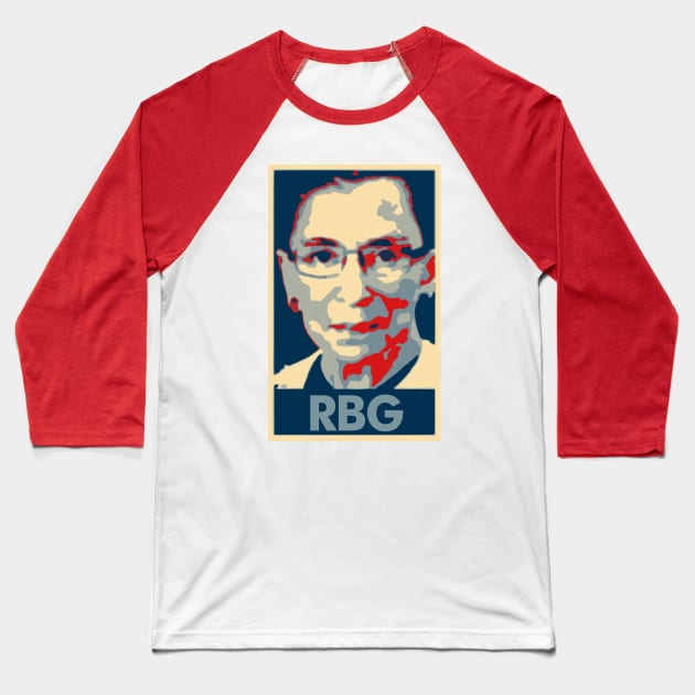 Ruth Bader Ginsburg Political Parody Baseball T-Shirt by ThreadChef